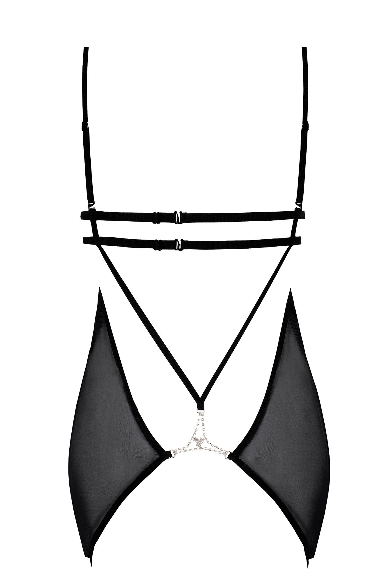 black Chemise Claea - 2XL-3