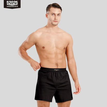 52025 Evening Luxe Men's Cotton-Modal & Silk Lounge Shorts