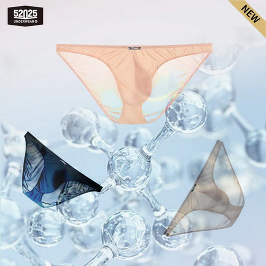 52025 EmberFlex Men's Low-Rise Nylon-Stretch Briefs & Thongs