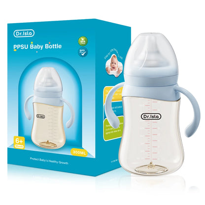 Dr.Isla Baby Bottle 160/240/300ml — Safe, Durable Feeding for Newborns to Toddlers