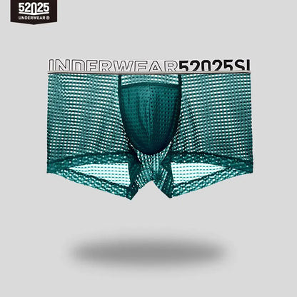 52025 CrystalWave Men's Nylon-Stretch Boxers with Modal Pouch