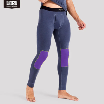 52025 Midnight Comfort Men's Cashmere-Blend Thermal Underwear