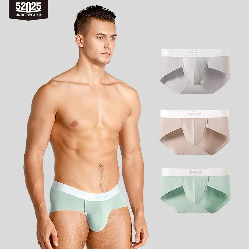 52025 Everyday Hue Men's Modal-Stretch Briefs 3-Pack