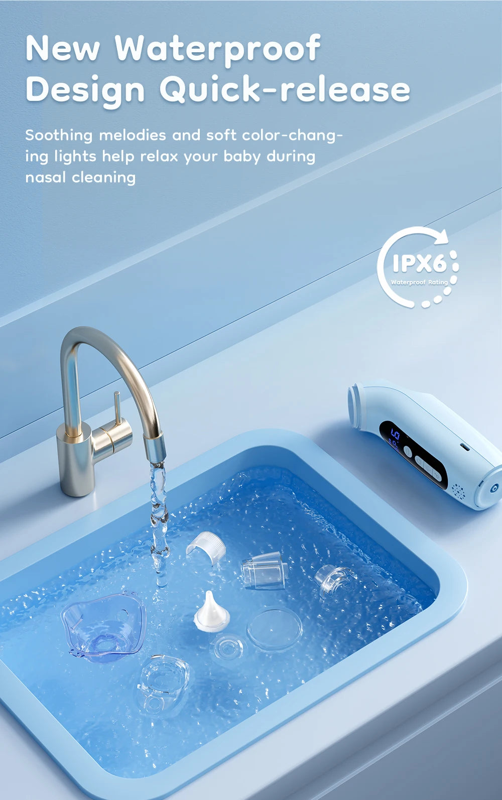 MAMIJOY 2-in-1 Baby Electric Nasal Aspirator & Nebulizer — Model U95