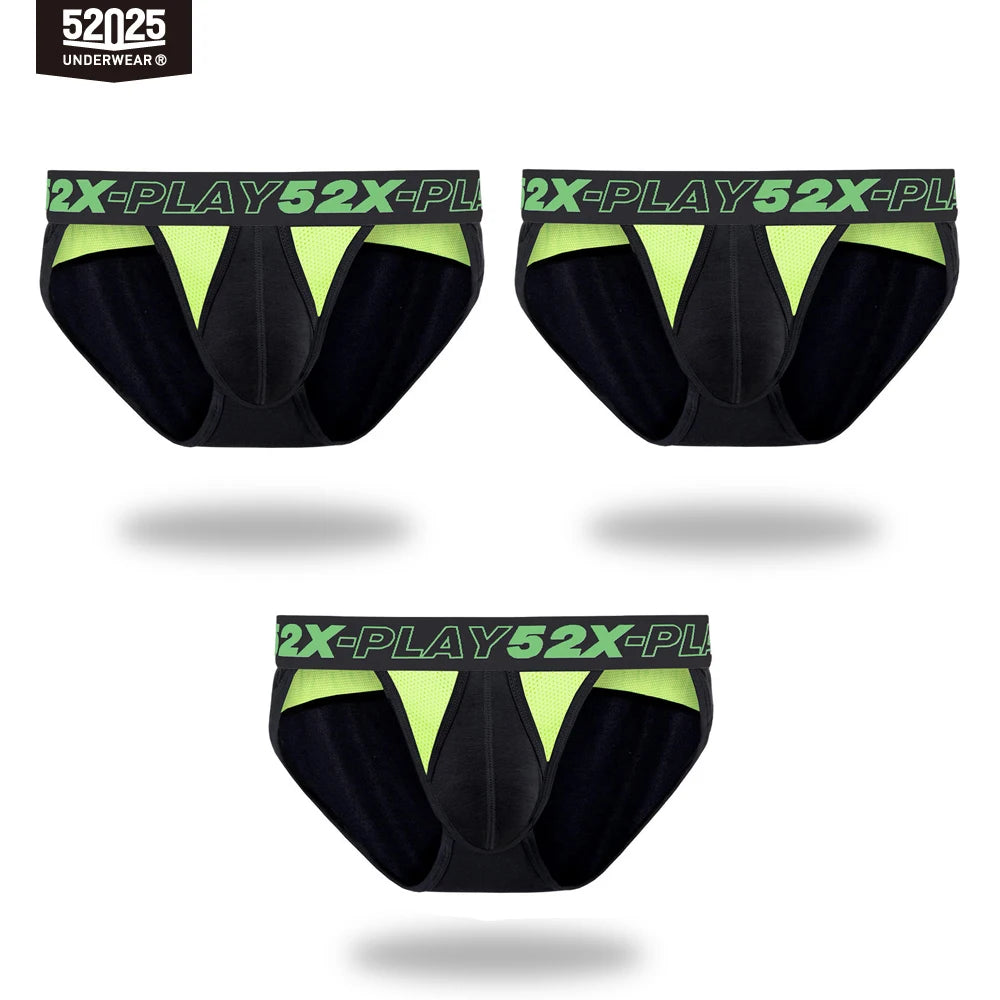 AeroMesh Men's Seamless Cooling Briefs – Quick-Dry Mesh, Double-Side Fly, 1 or 3 Pack