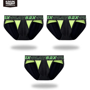 AeroMesh Men's Seamless Cooling Briefs – Quick-Dry Mesh, Double-Side Fly, 1 or 3 Pack