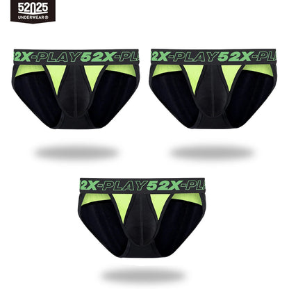 AeroMesh Men's Seamless Cooling Briefs – Quick-Dry Mesh, Double-Side Fly, 1 or 3 Pack