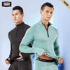 52025 AlpineFlex Men's Wool-Blend Zip-Neck Thermals