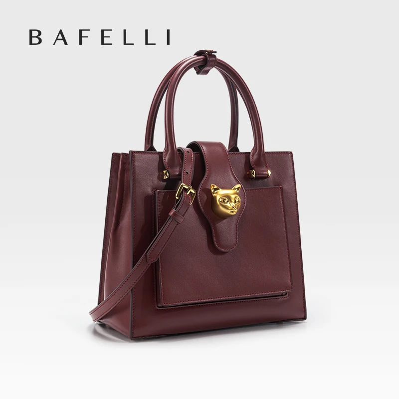 BAFELLI Soft Leather Multi-Compartment Commuter Tote