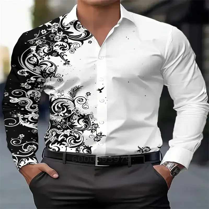 Men's Classic Casual Printed Shirts - ShopHub