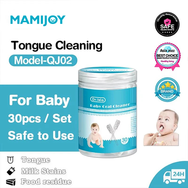 MAMIJOY 30/60pcs Disposable Baby Oral Cleaning Sticks