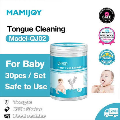 MAMIJOY 30/60pcs Disposable Baby Oral Cleaning Sticks