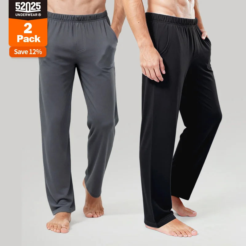 52025 Midnight Ease Men's 100% Cotton Lounge Pants