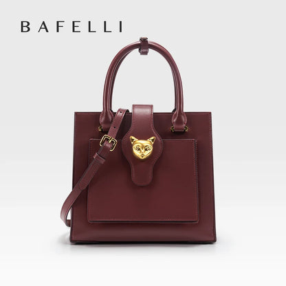 BAFELLI Soft Leather Multi-Compartment Commuter Tote