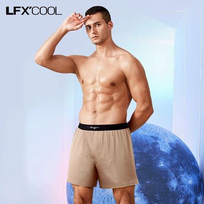 52025 Evening Luxe Men's Cotton-Modal & Silk Lounge Shorts