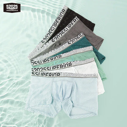 52025 CrystalWave Men's Nylon-Stretch Boxers with Modal Pouch