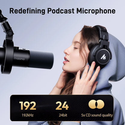 Maono PD300X Dynamic Microphone XLR USB Podcast Recording Mic