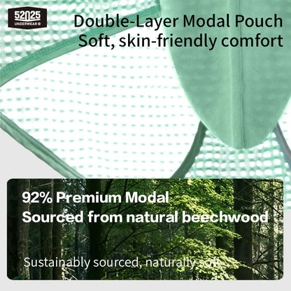 52025 CrystalFlex Men's Nylon-Stretch Briefs with Modal Pouch