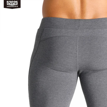 52025 CosyContour Men's Thick Cotton-Modal Thermal Leggings