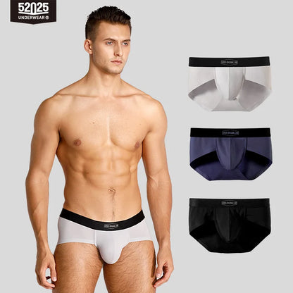52025 Everyday Hue Men's Modal-Stretch Briefs 3-Pack