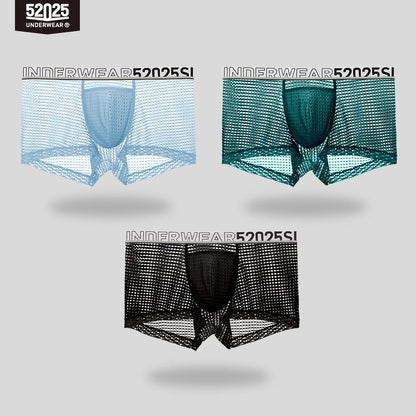 52025 CrystalWave Men's Nylon-Stretch Boxers with Modal Pouch
