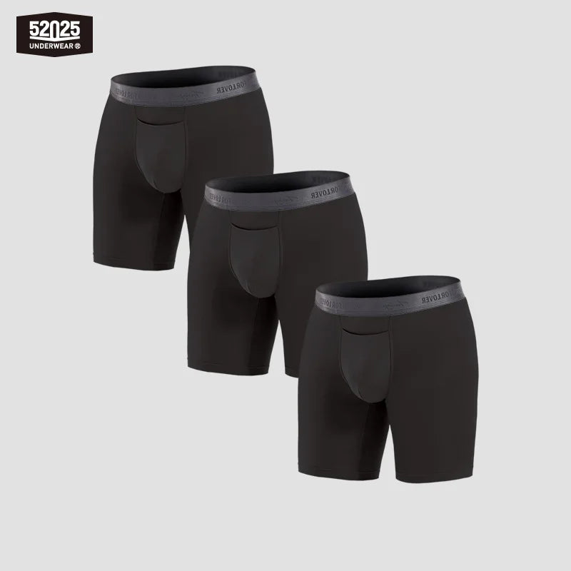 Men’s Second-Skin Modal Boxer Briefs – 3-Pack