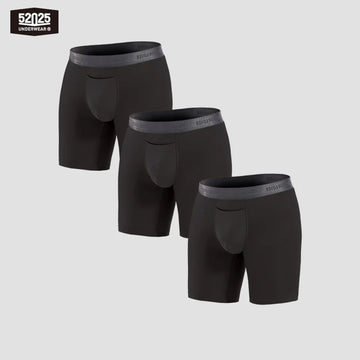 Men’s Second-Skin Modal Boxer Briefs – 3-Pack