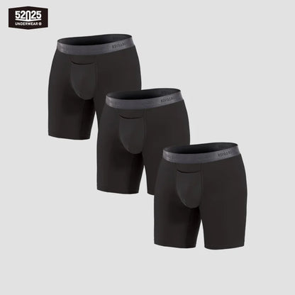 Men’s Second-Skin Modal Boxer Briefs – 3-Pack