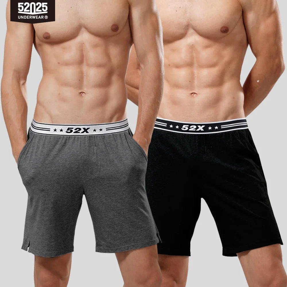52025 Sunday Duo Men's Cotton-Modal Lounge Shorts 2-Pack