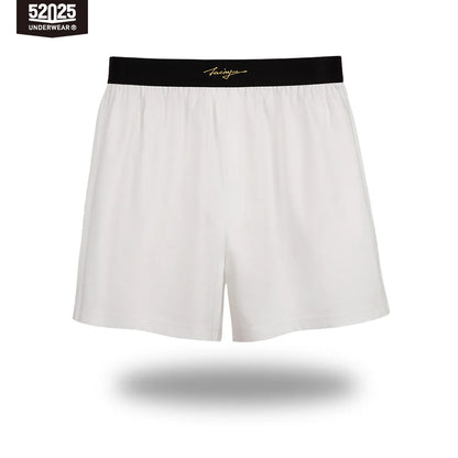 52025 Evening Luxe Men's Cotton-Modal & Silk Lounge Shorts