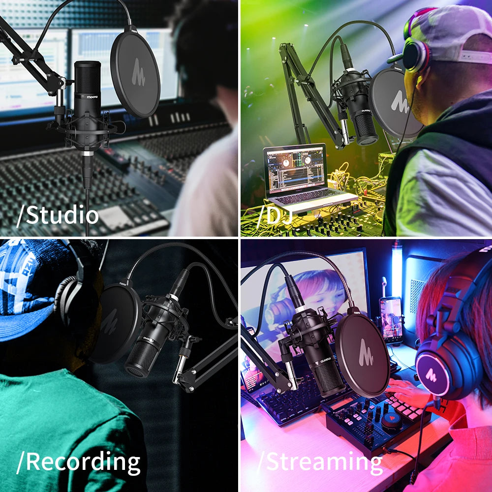 MAONO Professional Studio-Grade Condenser Microphone Kit