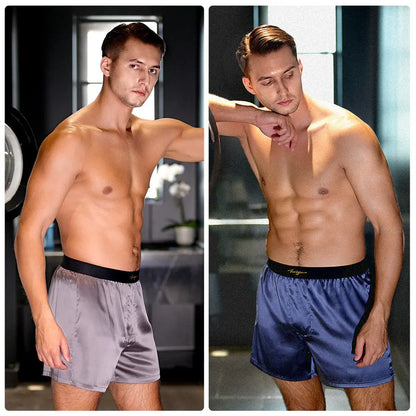 Men’s Mulberry Silk Lounge Shorts