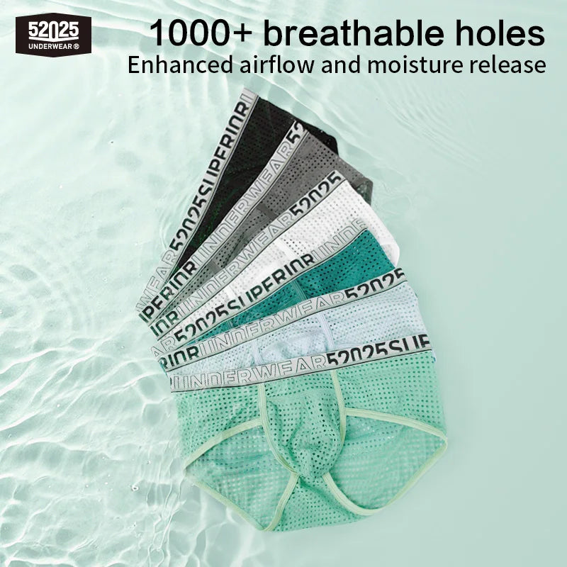 52025 CrystalFlex Men's Nylon-Stretch Briefs with Modal Pouch