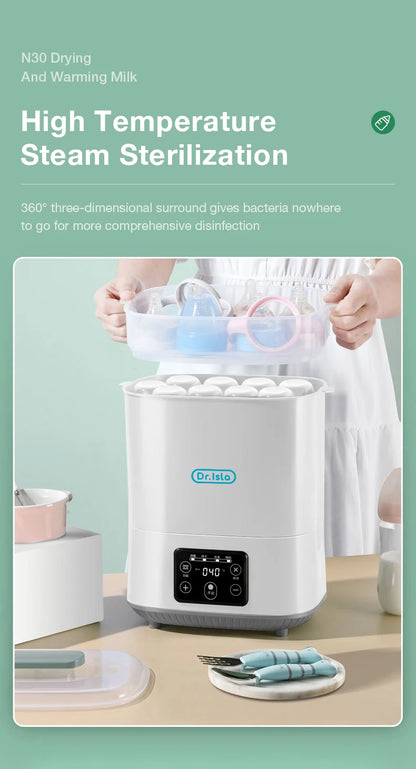 MAMIJOY N30 Multi-Function Bottle Steriliser – 5-in-1 Fast Warming, Sterilising & Drying
