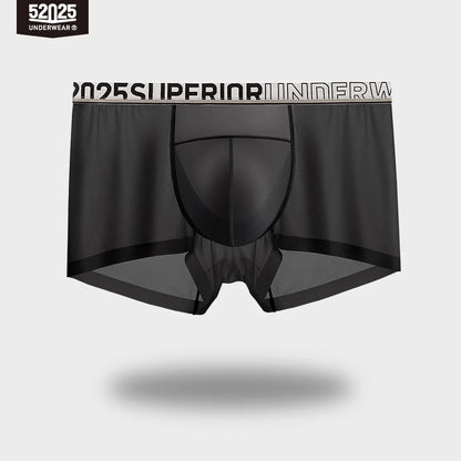 52025 LunarFlex Men's Nylon-Stretch Boxers with Silk-Blend Pouch
