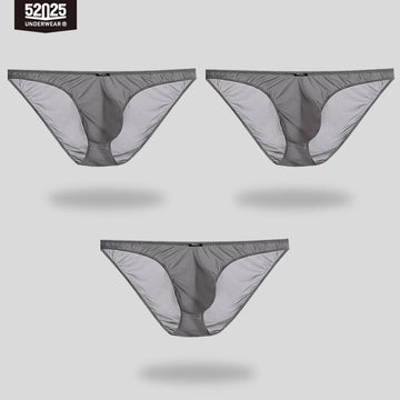 52025 EmberFlex Men's Low-Rise Nylon-Stretch Briefs & Thongs