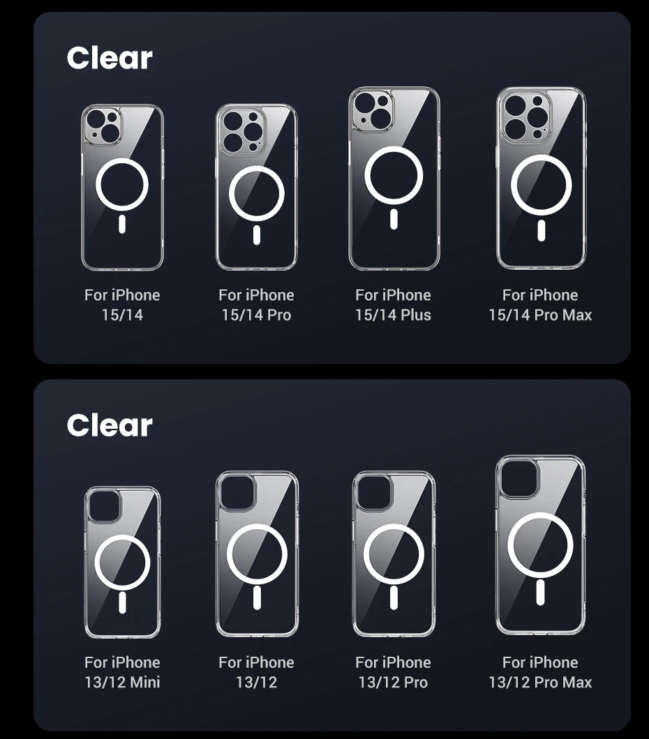 UGREEN Magnetic Case for iPhone 17, 16, 15, 14, 13, Pro Max Cases