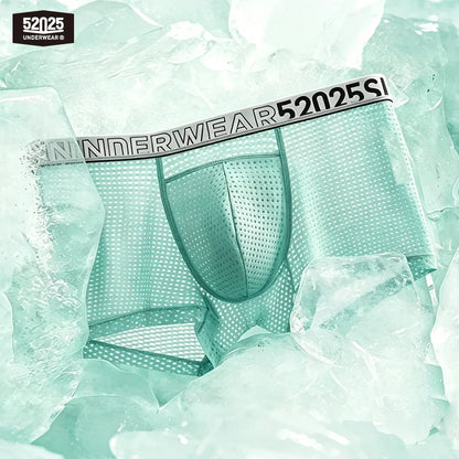 52025 CrystalWave Men's Nylon-Stretch Boxers with Modal Pouch