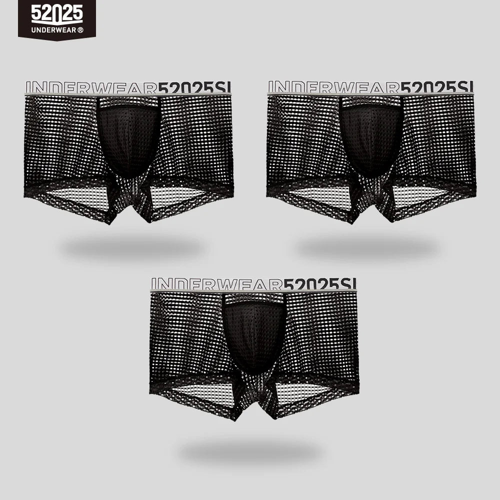 52025 CrystalWave Men's Nylon-Stretch Boxers with Modal Pouch
