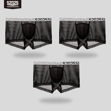 52025 CrystalWave Men's Nylon-Stretch Boxers with Modal Pouch