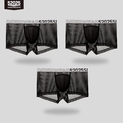 52025 CrystalWave Men's Nylon-Stretch Boxers with Modal Pouch