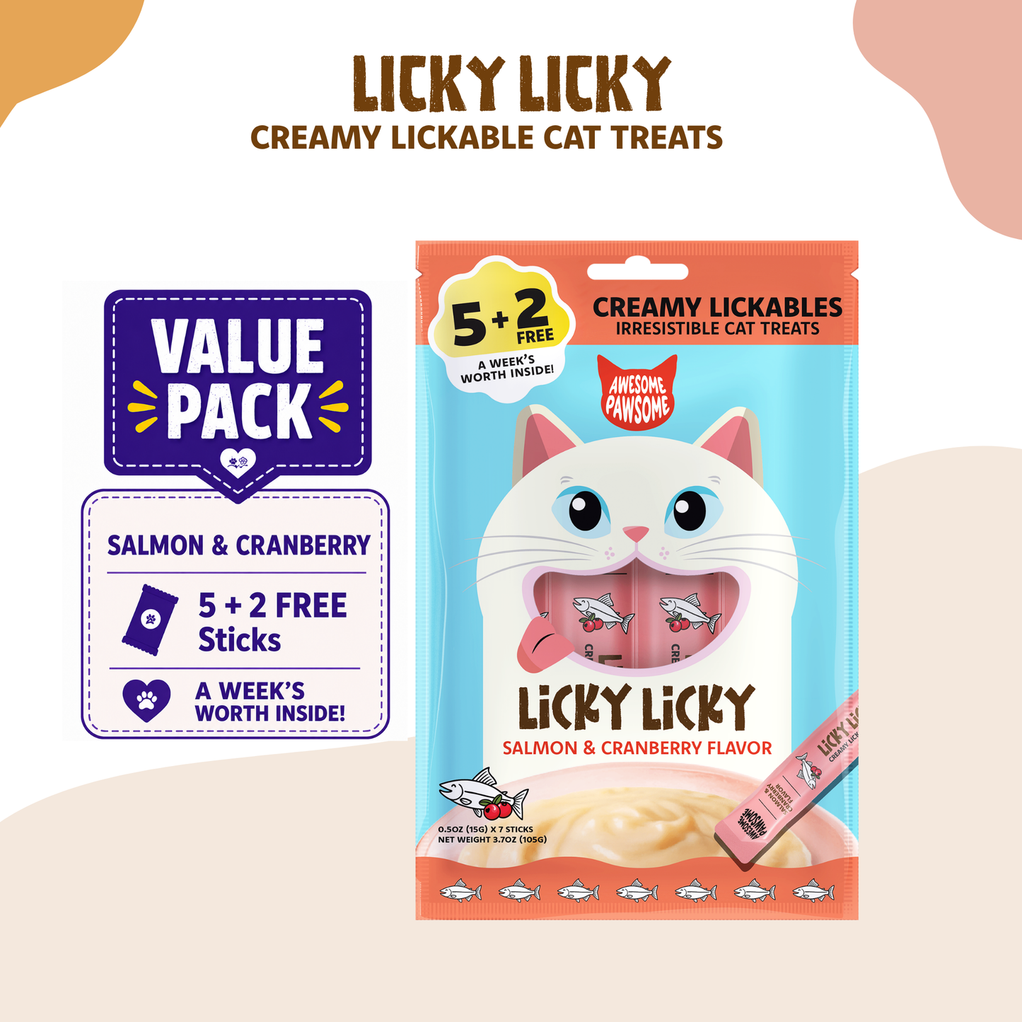 Awesome Pawsome Licky Licky Cat Treats