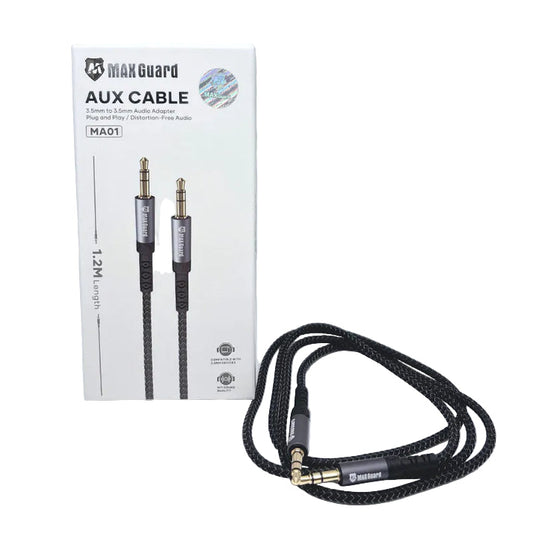 Maxguard 1.2m Plug and Play Aux 3.5mm Cable MA01 9eight5