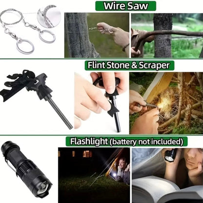 Survival Kit - (15 Piece) With Waterproof Case 9eight5