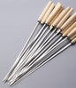 (20PCS/PACK) L 33.5cm Wooden Handle Stainless Steel BBQ Skewers dealonline.co.nz