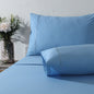 ORGANIC COTTON COLOURED SHEET SET 250TC - BLUE MIRAGE Whites of London NZ