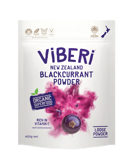 Organic Blackcurrant Powder 450g (Loose Powder)