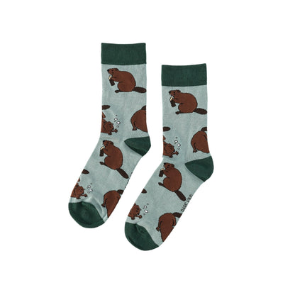 Save the Beavers Bamboo Socks Barekind NZ
