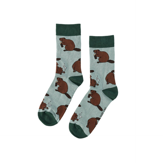 Save the Beavers Bamboo Socks Barekind NZ