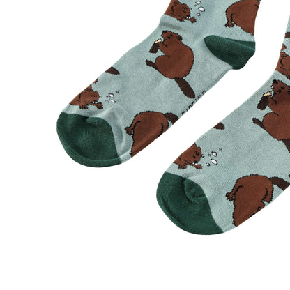 Save the Beavers Bamboo Socks Barekind NZ